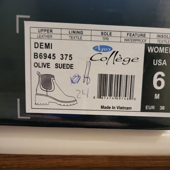 Aqua College Green Ankle Bootie Size: 6 NWT - Picture 9 of 9